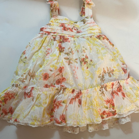 Sincerely Jules Floral Kids Dress - Yellow and Red - Picture 7 of 12